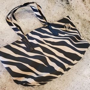Michael Kors zebra travel tote
